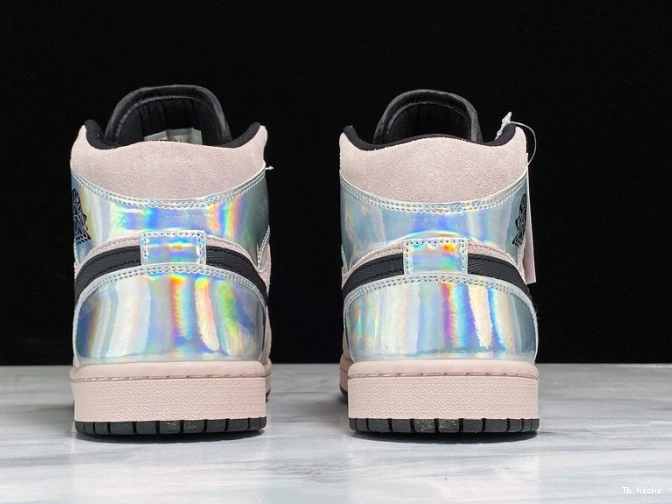 Rep TBK (W) Iridescent Mid Dirty Powder Jordan Air BQ6472-602 1 0726
